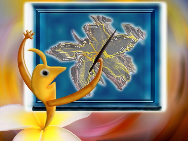 Creation of Hawaiian flower painting: Step 8